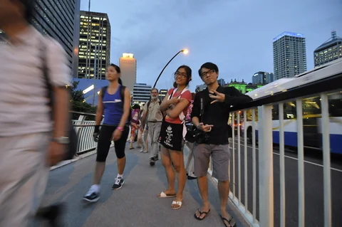 The Story Bridge at dusk is the most photographed structure in Brisbane. The challenge is finding your version of an image that already exists ten thousand times.